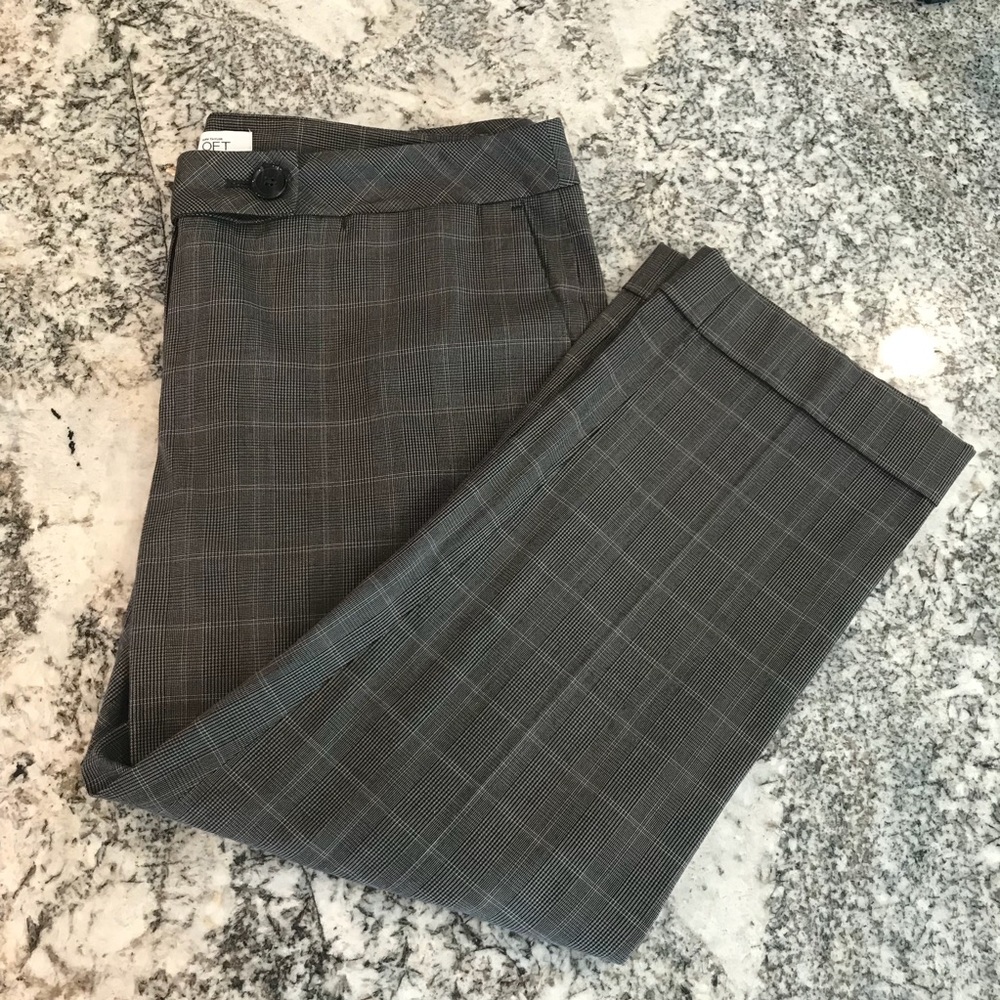 Ann Taylor LOFT Patterned Dress Pants 14